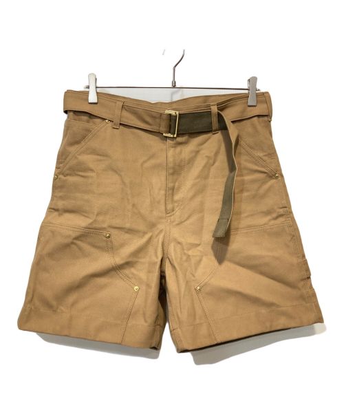 sacai（サカイ）sacai (サカイ) CarHartt (カーハート) VER2.0 WIP Shorts ブラウン サイズ:1の古着・服飾アイテム