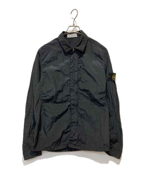 STONE ISLAND（ストーンアイランド）STONE ISLAND (ストーンアイランド) NYLON METAL OVERSHIRT ブラック サイズ:Ⅿの古着・服飾アイテム