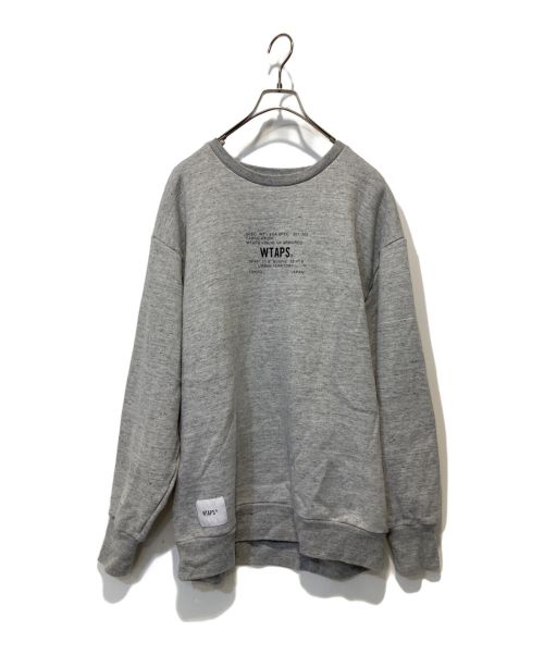 WTAPS（ダブルタップス）WTAPS (ダブルタップス) ACADEMY SWEATSHIRT グレー サイズ:3の古着・服飾アイテム