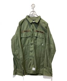 WTAPS（ダブルタップス）の古着「BUDS LS COTTON．SATIN」｜オリーブ