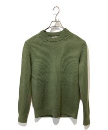 AURALEE（オーラリー）の古着「WOOL CASHMERE RIB KNIT」｜グリーン