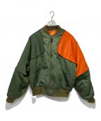 KAPITALキャピタル）の古着「SHAM BOMBER JACKET」｜オリーブ