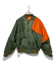 KAPITAL（キャピタル）の古着「SHAM BOMBER JACKET」｜オリーブ