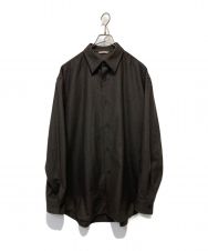 AURALEE (オーラリー) WOOL FULLING FLANNEL SHIRTS ブラウン サイズ:5