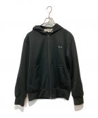 PLAY COMME des GARCONSプレイ コムデギャルソン）の古着「Hooded Sweatshirt With Big Hearts」｜ブラック