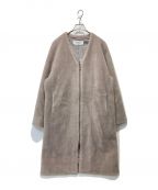 SOEJUソージュ）の古着「wool boa zip coat」｜グレー