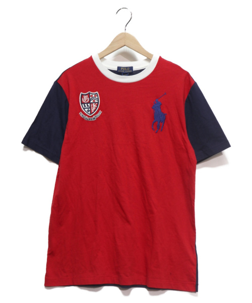 中古 古着通販 Polo Ralph Lauren ポロラルフローレン ビッグポニーtシャツ レッド ネイビー サイズ Xl 未使用品 ブランド 古着通販 トレファク公式 Trefac Fashion