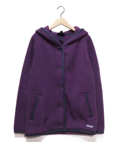 patagonia women's shearling fleece hooded cardigan