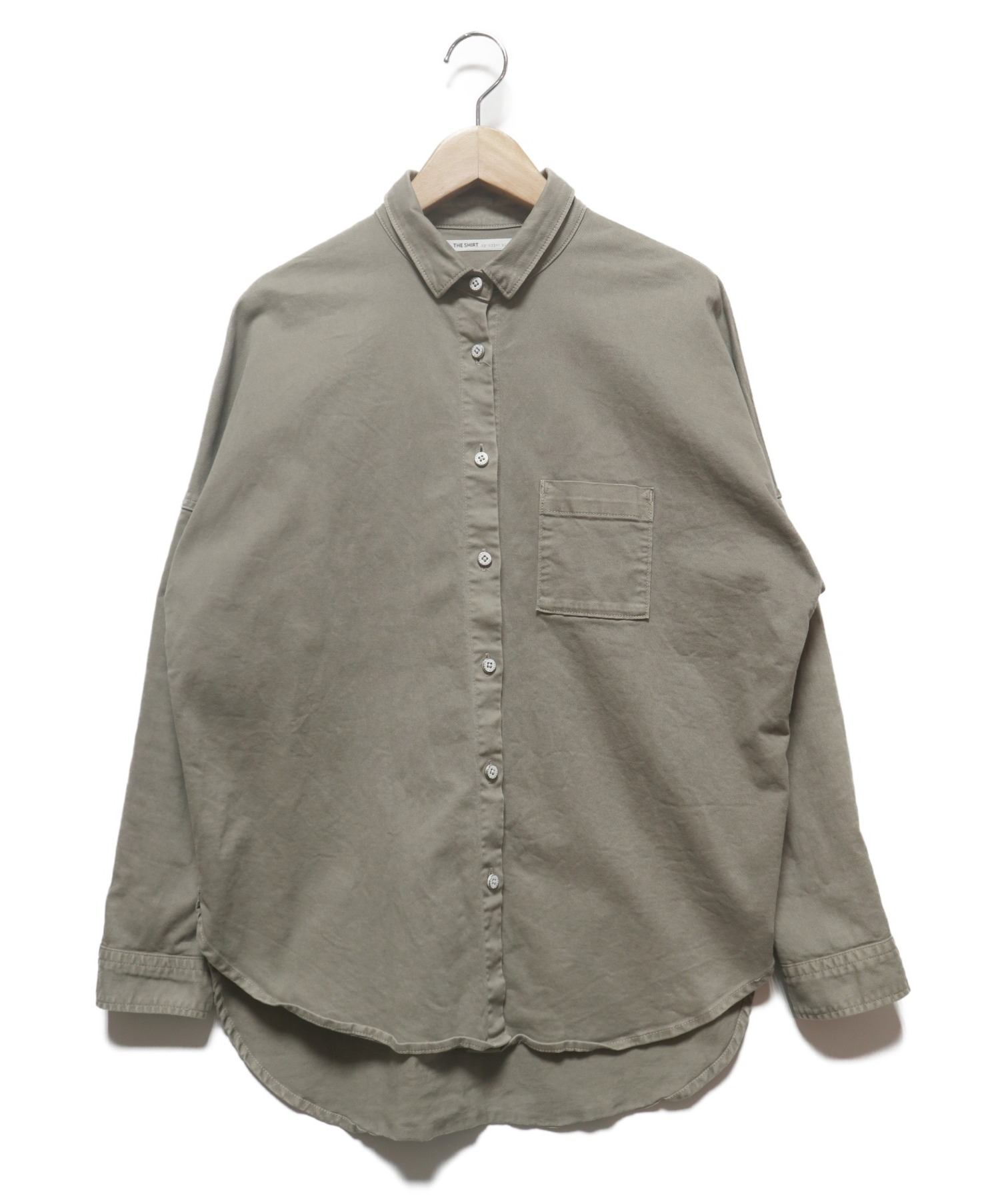 ソルボワ UPPER HIGHTS 『the shirt』beigecottonシャツ | climathon.pl