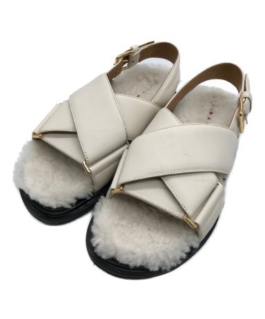 中古・古着通販】MARNI (マルニ) フスベットサンダル アイボリー サイズ:SIZE 37 下記参照｜ブランド・古着通販  トレファク公式【TREFAC FASHION】スマホサイト