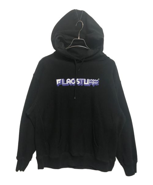 FLAGSTUFF×Ed Davis（フラッグスタフ）FLAGSTUFF×Ed Davis (フラッグスタフ) プルオーバーパーカー ブラック サイズ:下記参照の古着・服飾アイテム