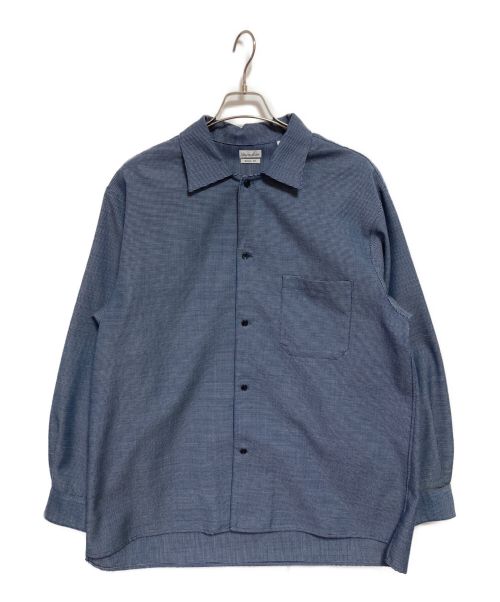 STEVEN ALAN（スティーブンアラン）STEVEN ALAN (スティーブンアラン) T/W DOBBY BOX CAMP COLLAR SHIRT-BOLD/シャツ ブルー サイズ:XLの古着・服飾アイテム