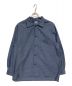 STEVEN ALAN（スティーブンアラン）の古着「T/W DOBBY BOX CAMP COLLAR SHIRT-BOLD/シャツ」｜ブルー