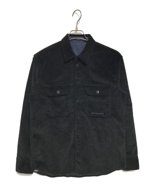 Denham（デンハム）Denham (デンハム) Bailey Cord Overshirt ブラック サイズ:XSの古着・服飾アイテム