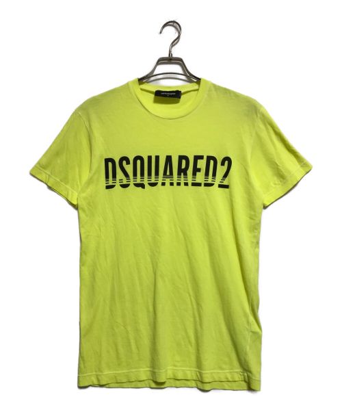 DSQUARED2（ディースクエアード）DSQUARED2 (ディースクエアード) プリントカットソー イエロー サイズ:Sの古着・服飾アイテム