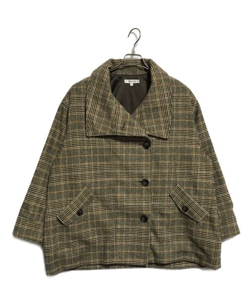 moussy（マウジー）moussy (マウジー) STAND COLLAR MIDDLE コート ベージュ サイズ:1の古着・服飾アイテム