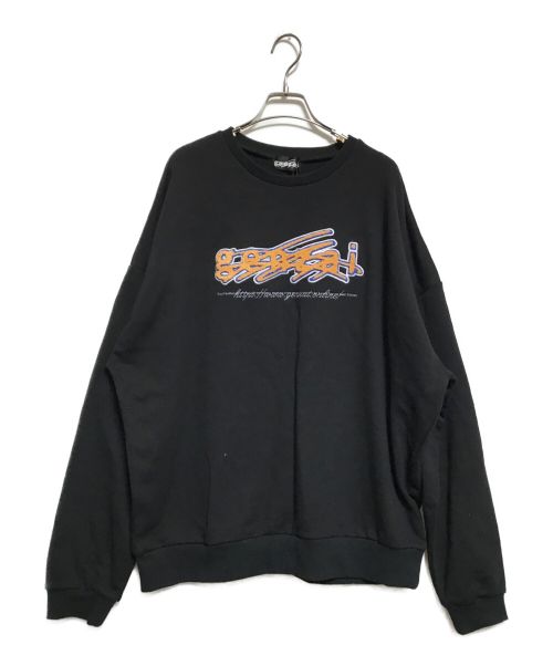 genzai（ゲンザイ）genzai (ゲンザイ) genzai Chenille Sweat ブラック サイズ:XL 未使用品の古着・服飾アイテム