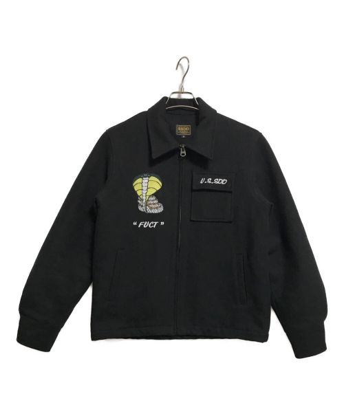 FUCT SSDD（ファクト）FUCT SSDD (ファクト) U.S.SDD TOUR JACKET ブラック サイズ:Sの古着・服飾アイテム