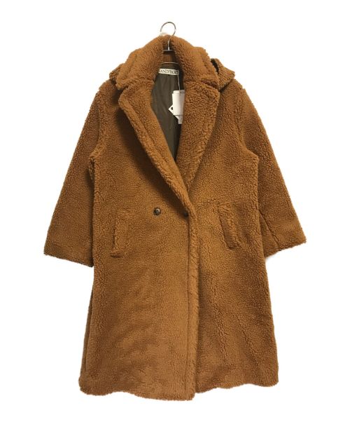 RANDEBOO（ランデブー）RANDEBOO (ランデブー) cats boa coat ブラウン サイズ:FREE 未使用品の古着・服飾アイテム