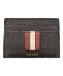 BALLY（バリー）の古着「リーストライプマネークリップ付カードケース」｜ブラウン