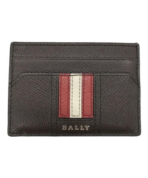 BALLY（バリー）BALLY (バリー) リーストライプマネークリップ付カードケース ブラウンの古着・服飾アイテム