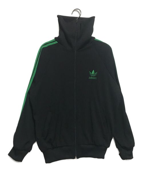 adidas（アディダス）adidas (アディダス) 70‘S トラックジャケット ブラック×グリーン サイズ:不明の古着・服飾アイテム