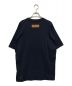 LOUIS VUITTON (ルイ ヴィトン) LVステッチプリントアンドエンブロイダリーTシャツ ネイビー サイズ:XL：54800円