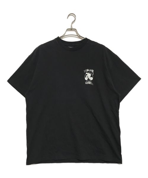 stussy（ステューシー）stussy (ステューシー) プリントTシャツ ブラック サイズ:XLの古着・服飾アイテム