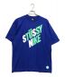 stussy（ステューシー）の古着「プリントTシャツ」｜ブルー