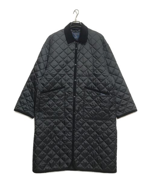 LAVENHAM（ラベンハム）LAVENHAM (ラベンハム) BEAMS (ビームス) 別注 ルーズステンカラーコート ブラック サイズ:Lの古着・服飾アイテム