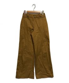 Acne studios（アクネ ストゥディオス）の古着「Tiffan wide-leg cotton-blend trousers」｜ベージュ