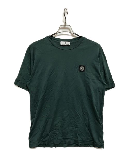 STONE ISLAND（ストーンアイランド）STONE ISLAND (ストーンアイランド) クルーネックTシャツ グリーン サイズ:Lの古着・服飾アイテム