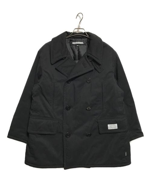 NEIGHBORHOOD（ネイバーフッド）NEIGHBORHOOD (ネイバーフッド) PUFF PEA COAT ブラック サイズ:Sの古着・服飾アイテム