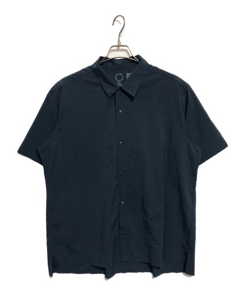 山と道（ヤマトミチ）山と道 (ヤマトミチ) Bamboo Short Sleeve Shirt ネイビー サイズ:XLの古着・服飾アイテム