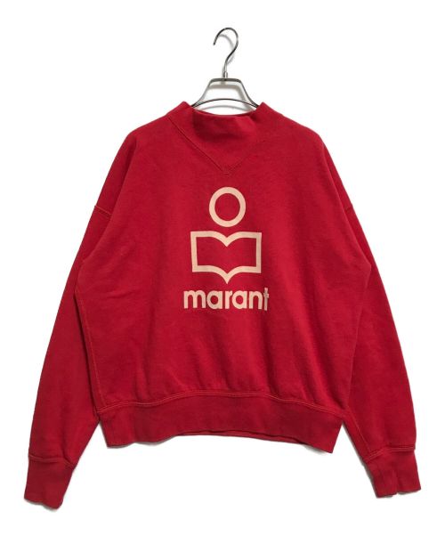 ISABEL MARANT ETOILE（イザベルマランエトワール）ISABEL MARANT ETOILE (イザベルマランエトワール) フロッキープリント プルオーバー スウェット レッド サイズ:44の古着・服飾アイテム