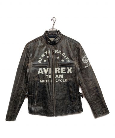 【中古・古着通販】AVIREX (アヴィレックス) クラック加工シングル