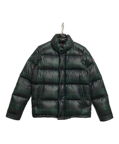 MONCLER（モンクレール）MONCLER (モンクレール) COMBLOUXダウンジャケット ブラック×グリーン サイズ:1の古着・服飾アイテム