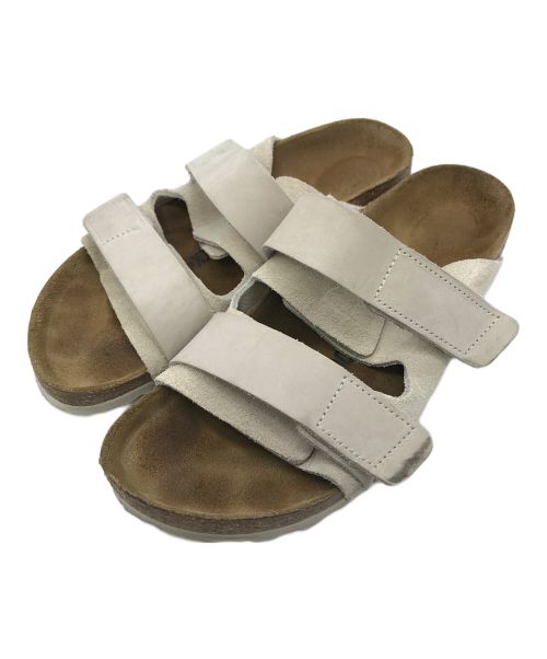 BIRKENSTOCK（ビルケンシュトック）BIRKENSTOCK (ビルケンシュトック) Uji ヌバックサンダル ホワイト サイズ:24.5cmの古着・服飾アイテム