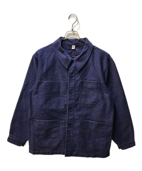 le travailleur gallice（ル・トラヴァイユール・ガリス）le travailleur gallice (ル・トラヴァイユール・ガリス) TRADITIONAL WORKER JACKET トラディショナル ワーカー ジャケット ネイビー サイズ:5の古着・服飾アイテム