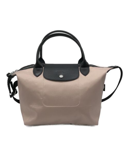 LONGCHAMP（ロンシャン）LONGCHAMP (ロンシャン) ル プリアージュ エナジー トップハンドルバッグ ピンク×ブラックの古着・服飾アイテム