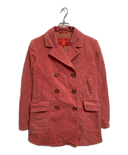 Vivienne Westwood RED LABEL（ヴィヴィアンウエストウッドレッドレーベル）Vivienne Westwood RED LABEL (ヴィヴィアンウエストウッドレッドレーベル) Pコート ピンク サイズ:3の古着・服飾アイテム