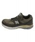 NEW BALANCE (ニューバランス) ローカットスニーカー グリーン×ブラウン サイズ:28.5cm：10000円