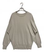 MICA&DEALマイカ＆ディール）の古着「SIDE RIB KNIT PULLOVER」｜ベージュ