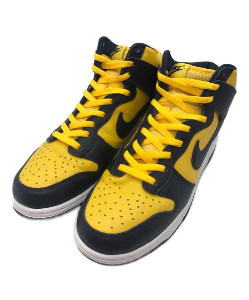 NIKE（ナイキ）NIKE (ナイキ) DUNK HI SP MICHIGAN ネイビー×イエロー サイズ:29.5cmの古着・服飾アイテム