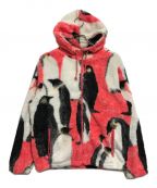 SUPREMEシュプリーム）の古着「20AW Penguins Hooded Fleece Jacket」｜ピンク×ホワイト