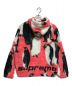 SUPREME (シュプリーム) 20AW Penguins Hooded Fleece Jacket ピンク×ホワイト サイズ:M：20800円