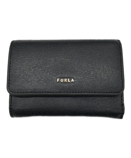 FURLA（フルラ）FURLA (フルラ) バビロン3つ折り財布 ブラック 未使用品の古着・服飾アイテム