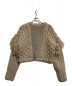 LEINWANDE（ラインヴァンド）の古着「Combination Wool Cable Knit Top」｜ベージュ