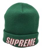 SUPREMEシュプリーム）の古着「Slant Beanie」｜グリーン×レッド