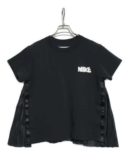 NIKE（ナイキ）NIKE (ナイキ) sacai (サカイ) バックプリーツカットソー ブラック サイズ:Mの古着・服飾アイテム